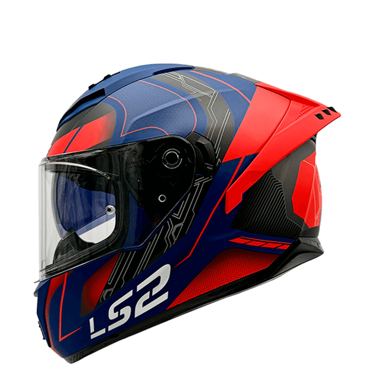 Casco LS2 806 Fusion Nexus Negro / Azul / Mate